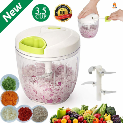 Hand-Pull Vegetable Chopper – Easy One-Pull Manual Cutter for Effortless Kitchen Prep