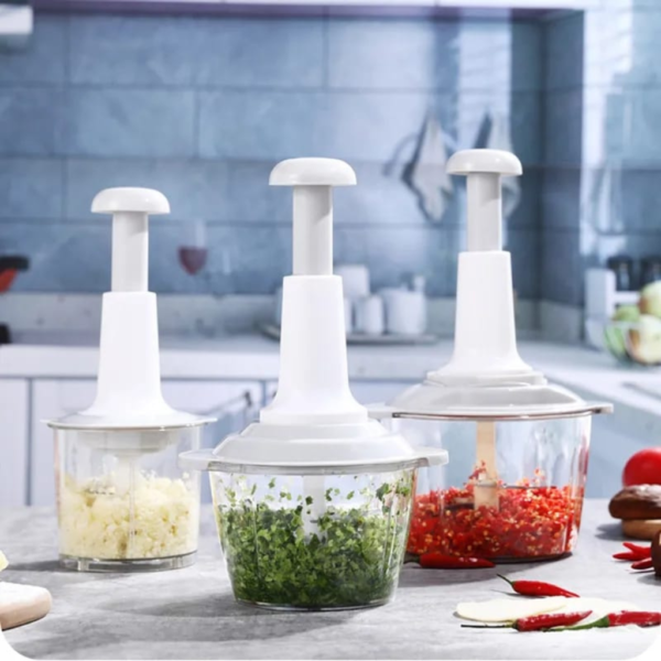 2-in-1 Hand Pressure Vegetable Chopper – 1.5L Capacity - Image 5