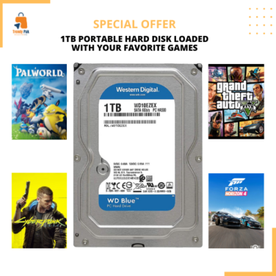 1TB Hard Drive Pre-Loaded with Your Favorite Games – Instant Play, No Installation Required!